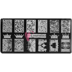 Matrita de Unghii din metal dreptunghiulara 6x12cm VL001